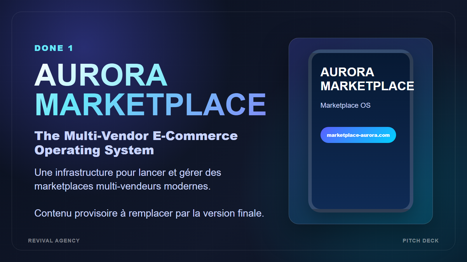 AURORA Marketplace