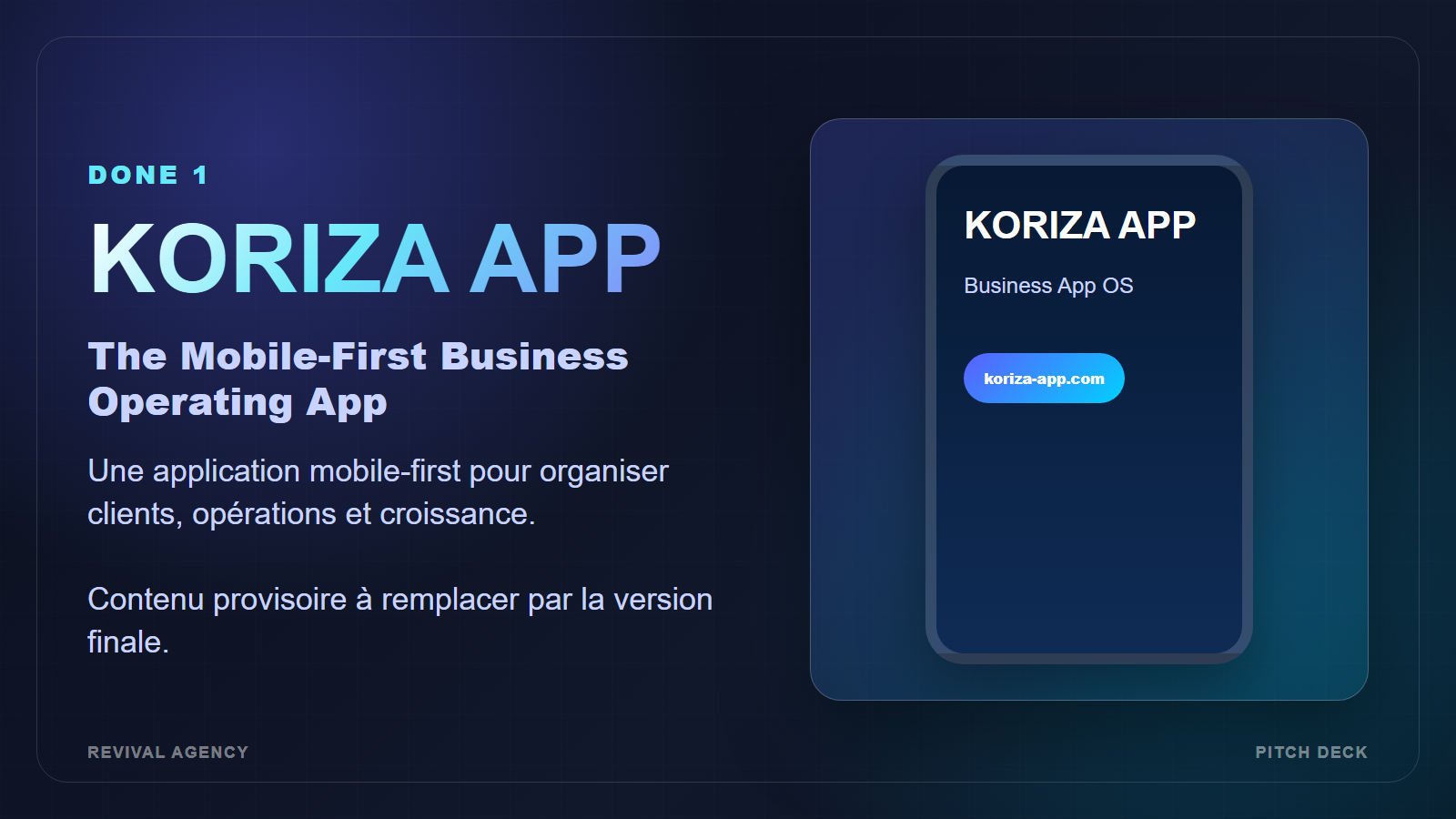 KORIZA APP